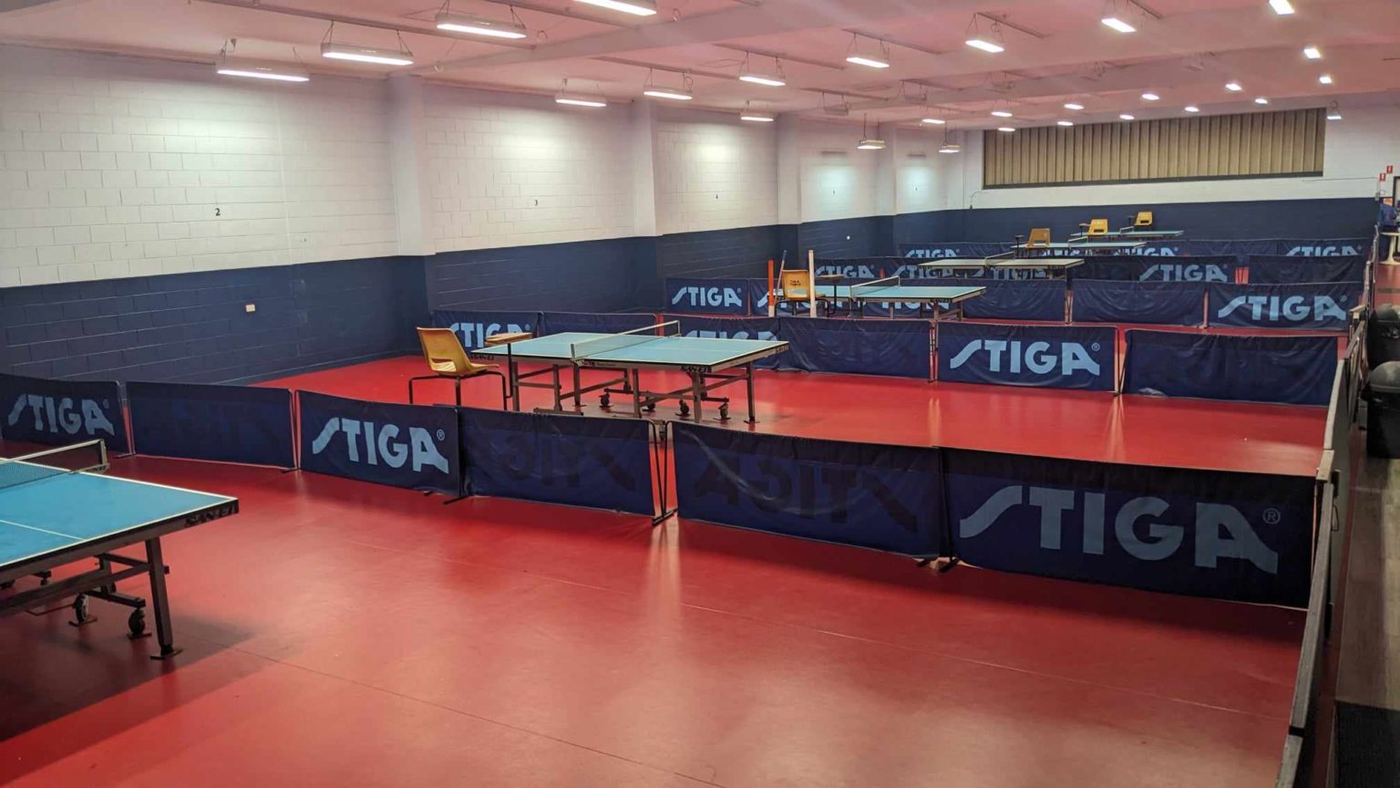 Members playing table tennis